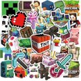 thumbnail image 1 of 100 Pcs Waterproof Minecraft Stickers for Kids and Adults, Game Stickers for Reward, Water Bottles, 1 of 5