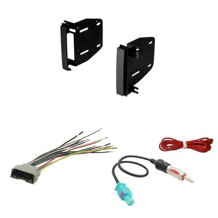Dodge 2009-2012 Ram 1500 Car CD Stereo Reciever Dash Install Mounting Kit CR04B Select Chrysler Dodge Jeep Radio Replacement Wiring Harness No