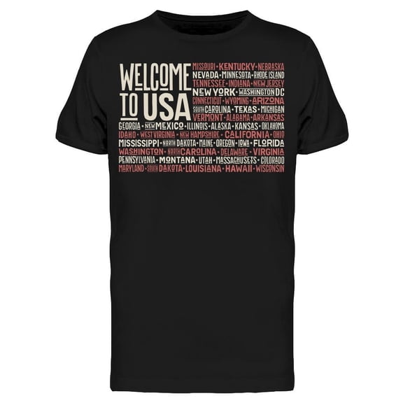 Poster: Welcome To Usa T-Shirt Men -Image by Shutterstock, Male x-Large