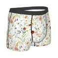 thumbnail image 3 of Disketp Wildflower Watercolor Men'S Boxer Briefs,Soft And Breathable Cotton Underwear With Comfortflex Waistband, 3 of 8