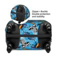 thumbnail image 2 of Vsdgher snow board blue Luggage Cover Suitcase Cover Protector Anti-scratch Suitcase cover Fits 18-32 Inch Luggage(No luggage included)-Small, 2 of 7