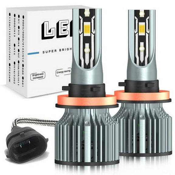 H11 LED Headlight Super Bright Bulbs Kit 6000K White 120W 20000LM HIGH/LOW BEAM