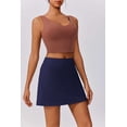 thumbnail image 6 of Pinspark Golf Skirts for Women with 4 Pockets Built-in Breathable Shorts Tummy Control Yoga Skirts Side Slit for Running Hiking Pickleball, 6 of 8