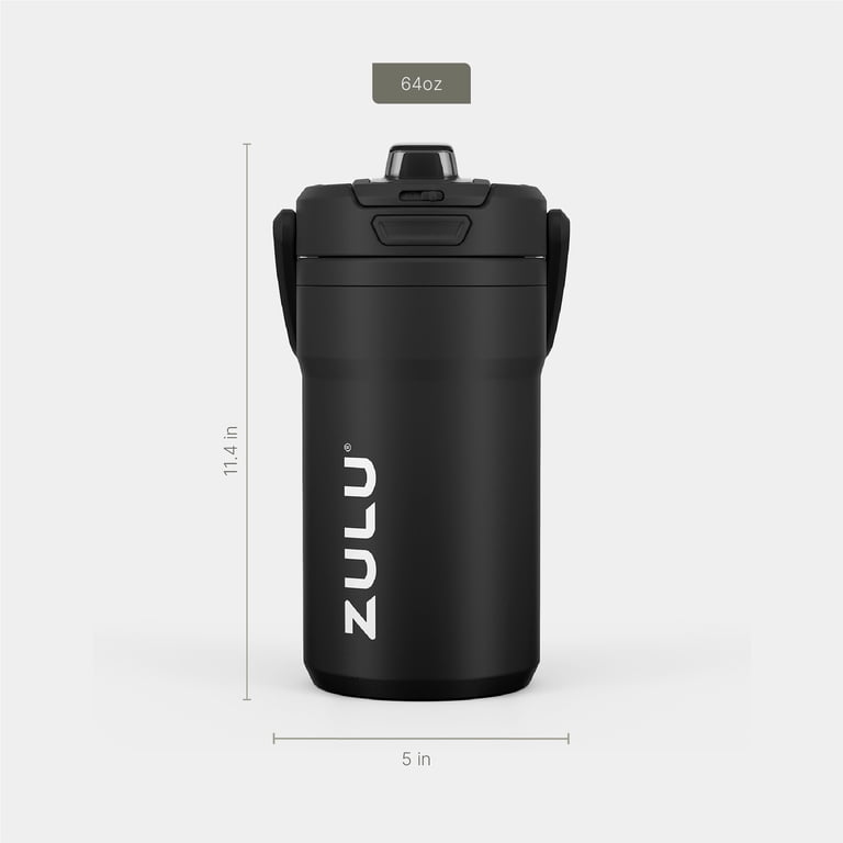 ZULU Scrimmage 64oz Water Bottle with Phone Holder, Black photo 5