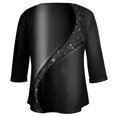 thumbnail image 4 of TQWQT Plus Size Going Out Tops for Women 2024 3/4 Length Sleeve Shirts Tie Dye Gradient Fall V Neck Sweatshirts for Women Loose Fit with Front Pocket Dark Gray XXL, 4 of 5