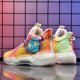 thumbnail image 4 of BINQER Zapatillas de baloncesto fluorescentes unisex, zapatillas de deporte superligeras de caña alta, botas de baloncesto de combate estilo grafiti, 4 of 7