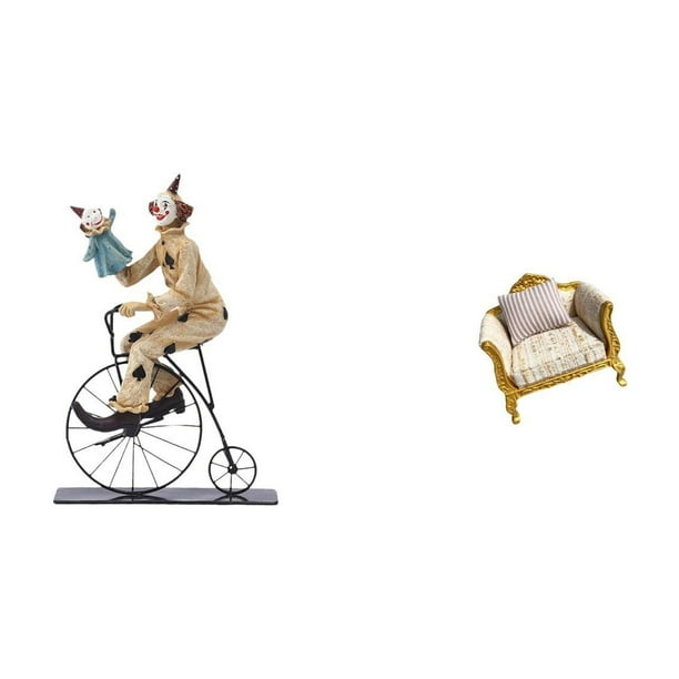 Figuras de payasos,Estatua de payaso,escultura,adorno de mesa,sofá de casa de muñecas,Muebles para casa de muñecas,sofá para casa de muñecas,decoración a escala,Accesorios para casas de