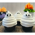 thumbnail image 6 of DEZICAKES Fake Cupcakes  Halloween Ghosts Fake Cupcakes Set of 3- Prop Decoration Dezicakes, 6 of 7