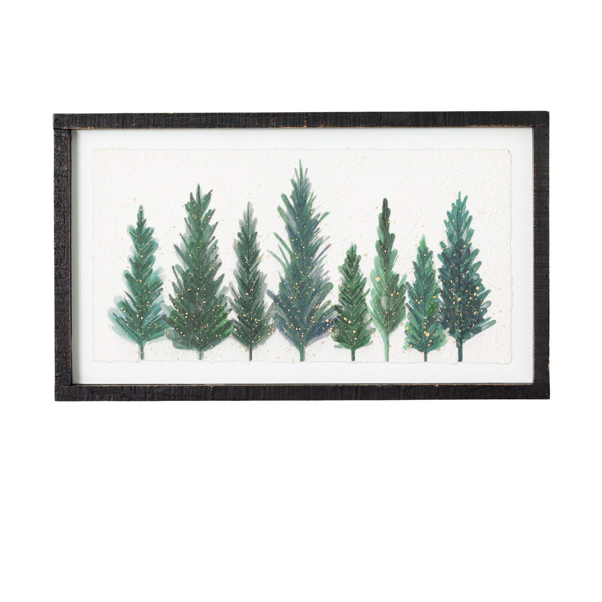 14"H Sullivans Pine Tree Watercolor Wall Art, Green
