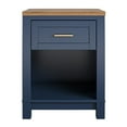 thumbnail image 5 of Ameriwood Home Langley Bay Nightstand, Navy with Walnut top, 5 of 15