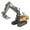Black, variant on Remote Control Car Excavator Trucks with Lights and Sounds for Complete Construction Play Alloy Material 24 Action Control