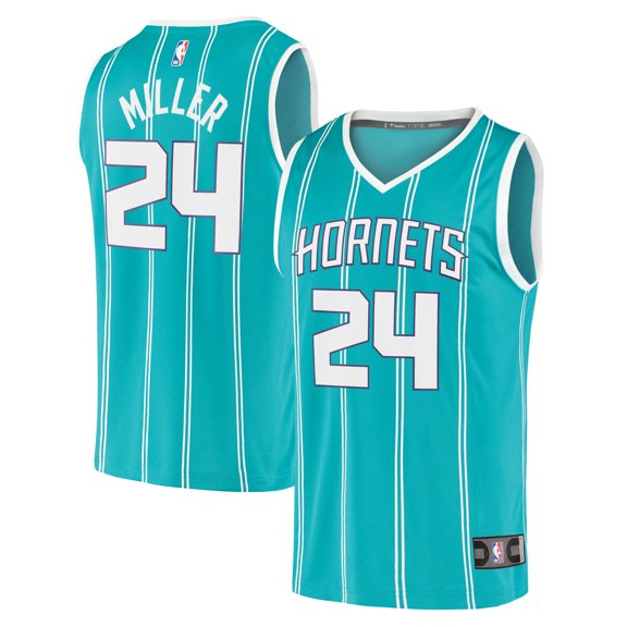 Youth Fanatics Brandon Miller Teal Charlotte Hornets 2023 NBA Draft First Round Pick Fast Break Replica Jersey - Icon