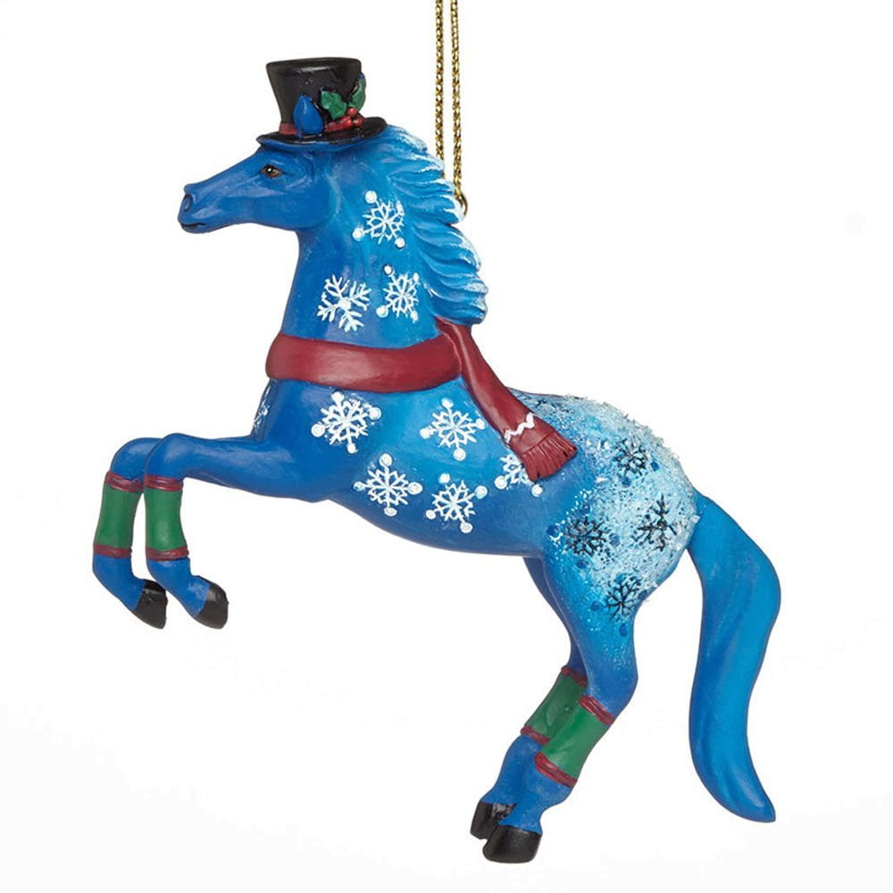 Jack Frost Snowman Christmas Pony Horse Ornament, Size: 3