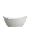 thumbnail image 5 of Vanity Art 68" x 30" Acrylic Freestanding Bathtub Contemporary Soaking Tub with Overflow and Pop-Up Drain, VA6513, 5 of 5