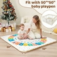 thumbnail image 6 of Beavtaens Baby Play Mat for Floor, Foam 50"x50"x1" Playpen Mat, Thickened & Non-Slip, for Ages 0-4, 6 of 9