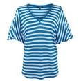 thumbnail image 3 of Women's Striped Linen Blend Shirt-W-L, 3 of 4