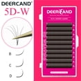 thumbnail image 1 of Pestañas DEERCAND 5D En Forma De W Extendidas Suaves Y Cómodas Personales Rizadas Postizas C/D, 1 of 3