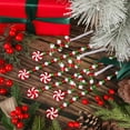 thumbnail image 6 of NOGIS 16 PCS 11.8 Inch Christmas Curly Pick Red Green White Christmas Ornament Candy Shape Christmas Tree Picks Christmas Tree Decorations for Xmas Tree Party Supplies Home Vase Party Ornaments, 6 of 7