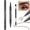 BR 02 Dark Brown, variant on Curved Eyebrow Pen - Eyebrow Pencil, Brow Pencil 2-in-1 Dual-Ended Microblading Eyebrow Pen with Curved Tip and Precise Brush-Tip, Brow Pen for Natural Hair-Like Brows, Last All-Day