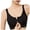 Black, variant on Women's Front Closure Compression Wireless Bra No Underwire Full Coverage Bralette (Pink, M)