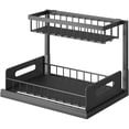 thumbnail image 1 of Sink Organizer, Pull Out Cabinet Organizer 2-Tier Sliding Shelf Multi-Use for Under Kitchen Sink Organizers an, 1 of 6