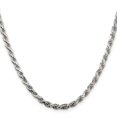 thumbnail image 2 of Primal Silver Sterling Silver 3.5mm Diamond-cut Rope Chain, 2 of 4