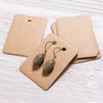 thumbnail image 6 of Keychain Display Cards Keychain Card Holder Paper Jewelry Display Cards, Brown 100 Pack, 6 of 6