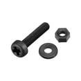 thumbnail image 4 of Uxcell Nylon Screw Nut Washer Assortment Kit Black M3x15mm, 4 of 5