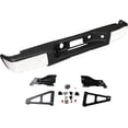 thumbnail image 3 of ALL-CARB Chrome Rear Bumper Replacement for Silverado Sierra 1500 2007 2008 2009 2010 2012 2013 Truck without Sensor Hole Replacement for GM1103147, 3 of 6