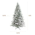 thumbnail image 3 of Fraser Hill Farm 12 ft Flocked Mountain Pine Artificial Christmas Tree with White Incandescent Smart Lights, FFMP012-3SN, 3 of 17