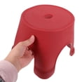 thumbnail image 4 of OULII Potty Step Stool Plastic Red Good Load-bearing Capacity for Bathroom 1Pcs, 4 of 7