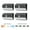 Black, variant on Mesh Linkable Series 4-Pack Solar SMD LED Security Wall Pack Light, 800LM, Auto-linking, 120°x26 ft Motion Detection, 3000K, Customizable 4-Channel Settings, Black