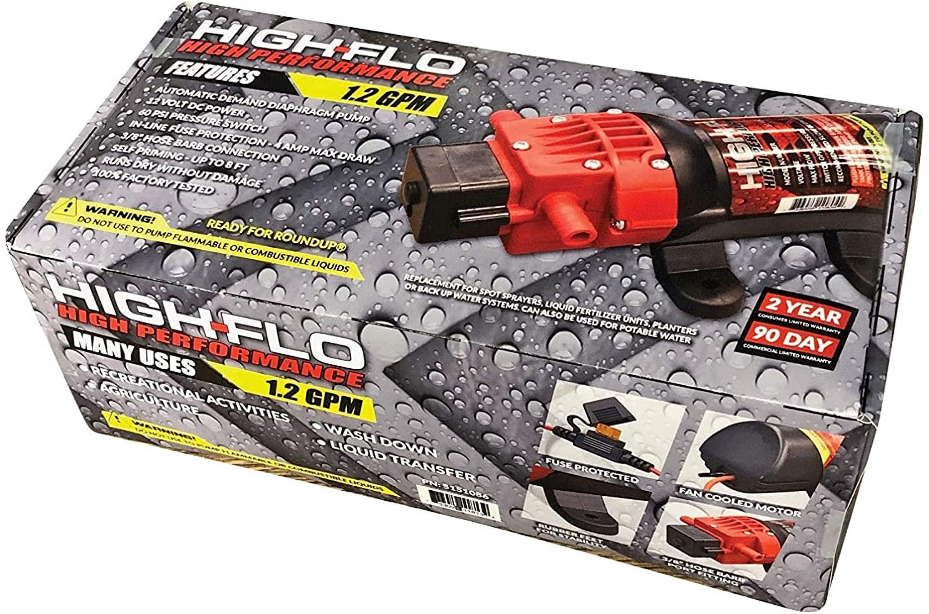 Fimco 12V DC High-Flo Replacement Pump 1.2 gpm 733029118134