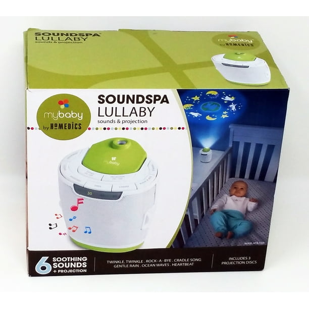 Homedics My Baby Sound Spa Lullaby Sound Machine and Projector, 1.68