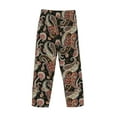 thumbnail image 3 of Lsque Paisley6 Print Men's Pajama Pants, Lounge Pant - Comfortable Home Wear,Elastic Waistband, Stylish Design-XX-Large, 3 of 9