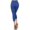 thumbnail image 5 of COUVER Women Seamless Stretch Capri Leggings, Blue, One Size, 5 of 8