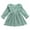 B-Green, variant on Autumn Girls Corduroy Pinafore Dress with Pleated Skirt and Scalloped Trim Casual Play Outfit for Toddler Kids