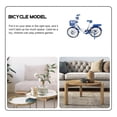 thumbnail image 4 of Simulation Bike Blue 1Pcs Plastic Materials Bike Figurine Space-Saving Design for Decor, 4 of 5