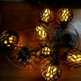 thumbnail image 3 of LINLIN Solar String Lights,Outdoor Waterproof Hanging 8LED Lantern Flickering Flame Lights Solar Garden Lights Decorative Globe for Garden Yard Gazebos Camping Party Holiday, 3 of 9