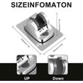 thumbnail image 3 of 2Pcs Strong Adhesive Adjustable Shower Head Holder- Wall, 3 of 5