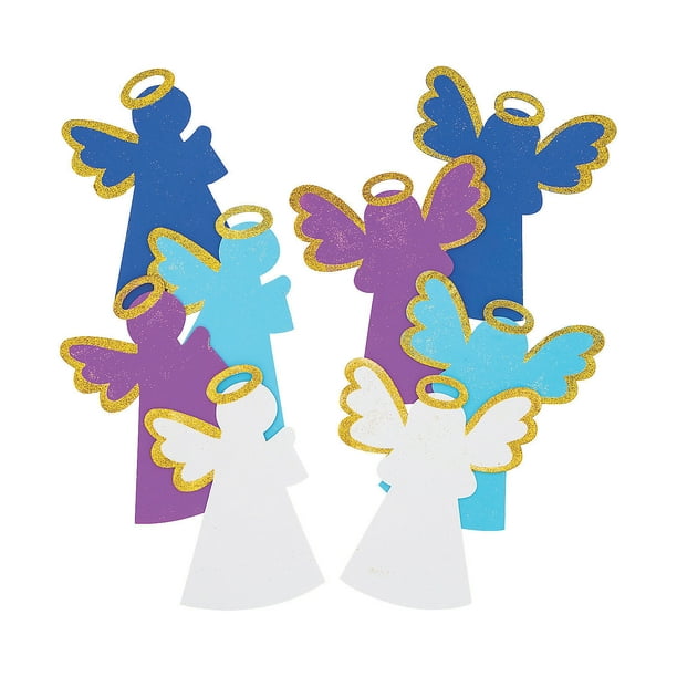 Large Angel Shapes, Craft Supplies, Jumbo, Foam Shapes, 24 Pieces