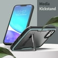 thumbnail image 4 of Encased Exos-Armor Designed for iPhone 14 Case with Belt Clip Holster and Durable Metal Kickstand (Gray), 4 of 12