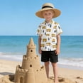 thumbnail image 6 of Dailycode Small Short Sleeve Button Down Shirts Cartoon Bus Tree Casual Shirt 3-10 Years, 6 of 9