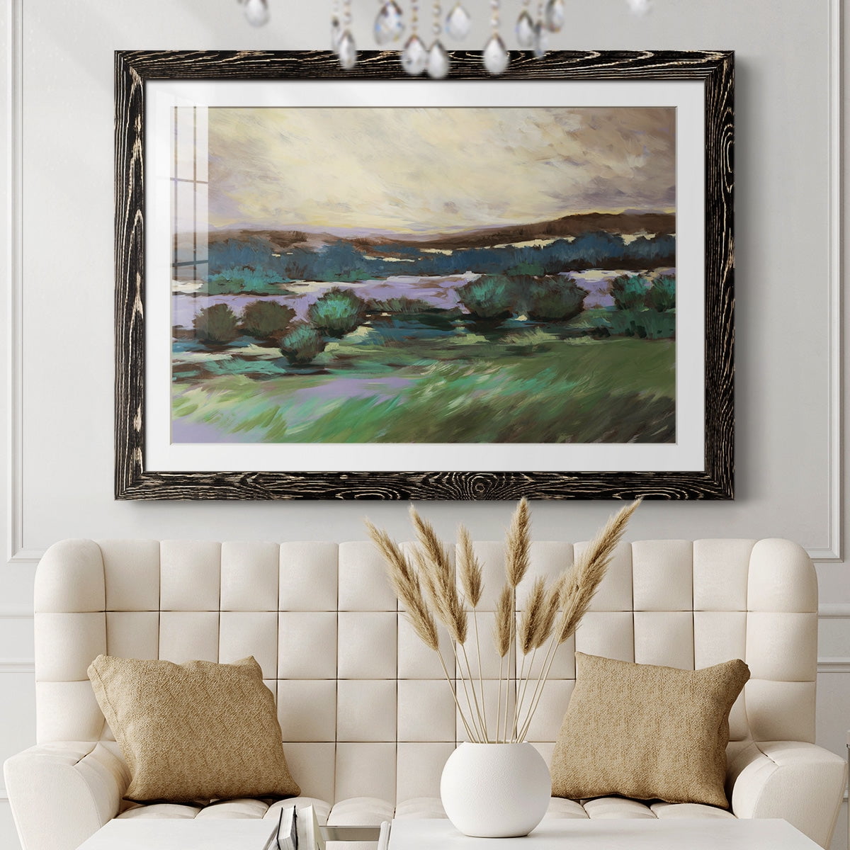 Sunny Desert Floor-Premium Framed Print - Ready to Hang