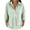 A-Army Green, variant on 3/4 Sleeve Fall Tops for Women Shirts Striped Collared Pullover Trendy Clothes Red XL