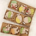 thumbnail image 4 of 18 Pieces Easter Wooden Ornaments Embellishments Easter Egg Bunny Wooden Hanging Ornaments Spring Easter Wooden Slice for Easter Party Decorations, 4 of 9