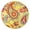 Artwork, variant on Tablecloth Colorful Mandala Fusion Pattern Waterproof Elastic Round Cover with Back for Meditation and Healing Room