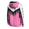 thumbnail image 3 of Men's ProSphere Pink Bret Hart Hitman Flames Full-Zip Hoodie, 3 of 3