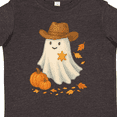 thumbnail image 4 of Inktastic Cowboy Ghost with Pumpkins and Leaves Halloween Boys or Girls Toddler T-Shirt, 4 of 5