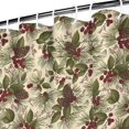 thumbnail image 3 of Beige Christmas Pine Cone Pattern Shower Curtain 72"x72" ,Bathroom Decorative Shower Curtains Set with 12 Hooks,Modern Waterproof Washable Shower Curtain, 3 of 6
